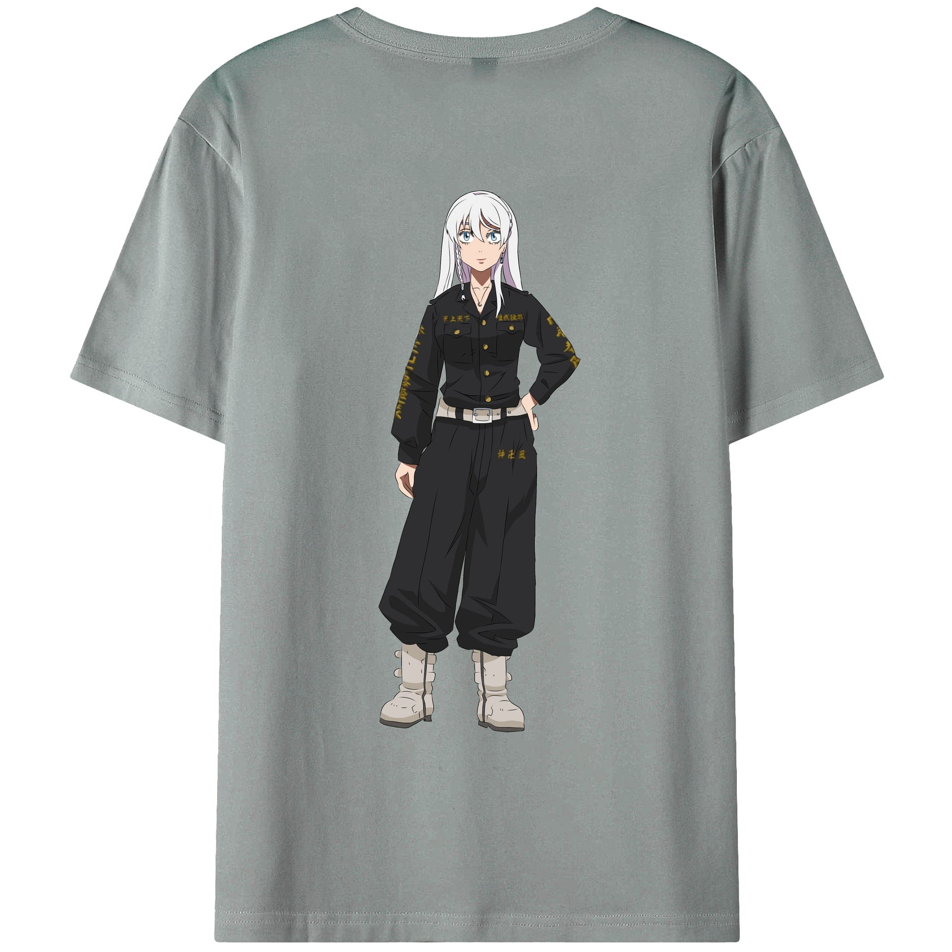 （画像用） 東京リベンジャーズ Tokyo Revengers 綿100％ メンズ半袖Tシャツ（バックプリント） 通気性